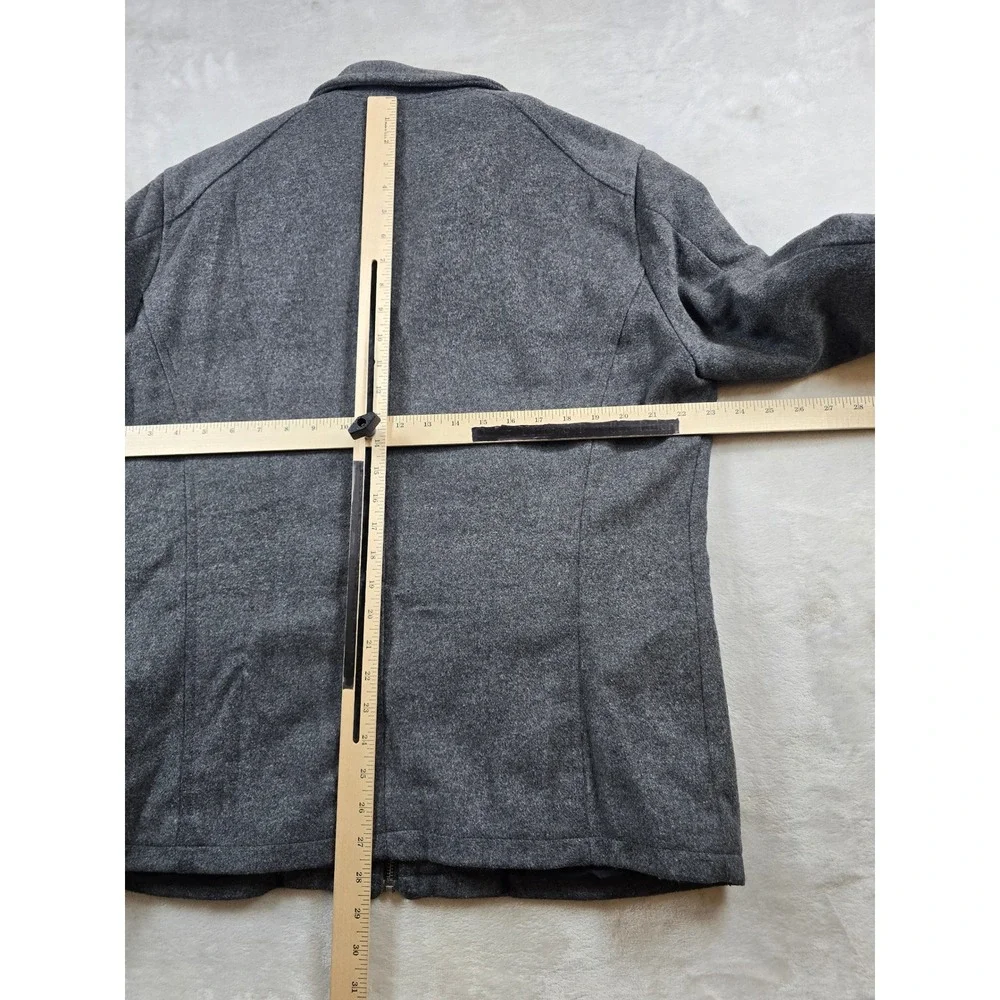 Banana Republic Wool Field Jacket Mens Large Gray Wool Blend Utility Coat